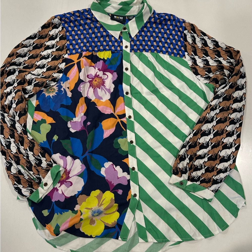 Maeve by Anthropologie Paz button down shirt